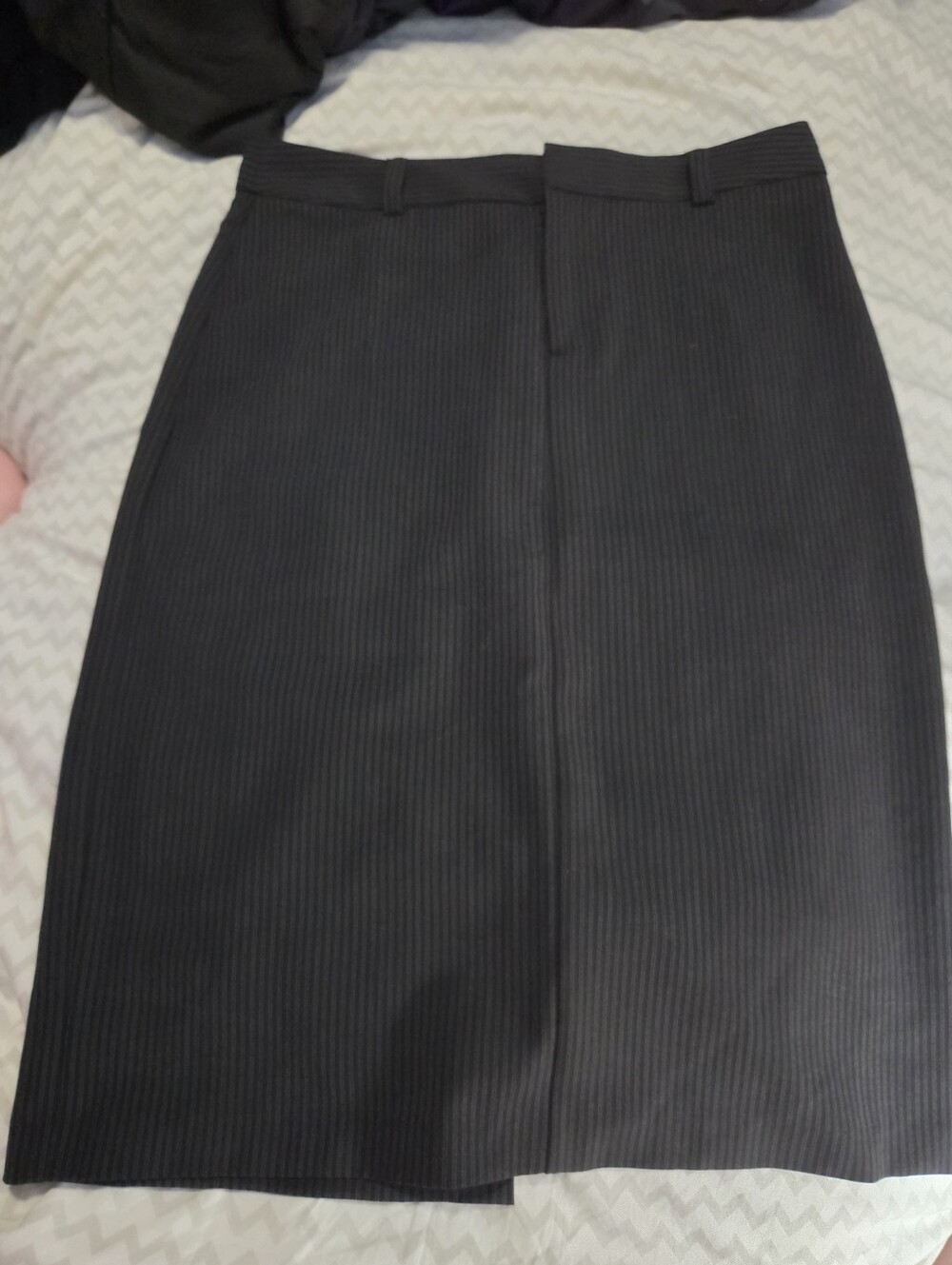 Y2K 2002 GAP Wool Blend Pinstripe Pencil Skirt